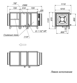 Габаритные и присоединительные размеры