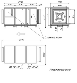 Чертеж установки