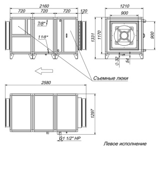 Габаритные и присоединительные размеры